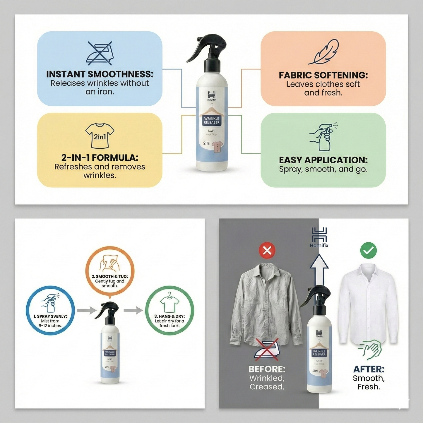 Fabric Wrinkle Releaser | 250 ML