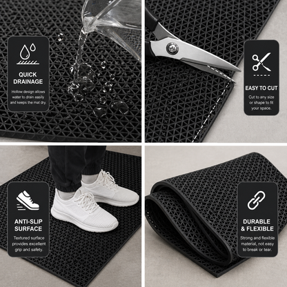 Non-Slip Drainage PVC Mat
