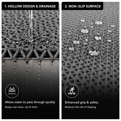 Non-Slip Drainage PVC Mat