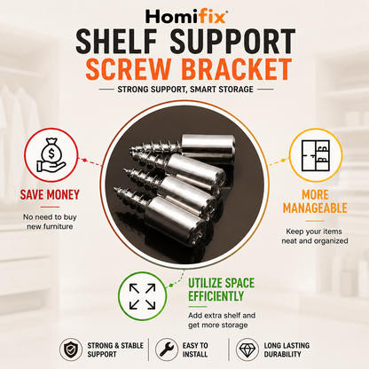 Shelf Support Screw Bracket