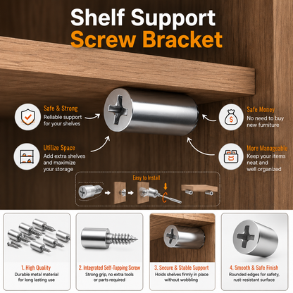 Shelf Support Screw Bracket