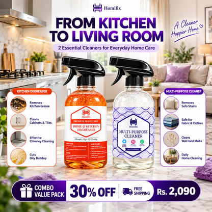 All-Rounder Combo - Kitchen Degreaser 500ml + Multi Purpose Cleaner 500ml | Free Shipping