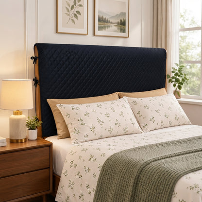 Bed Headboard Quilted Cover