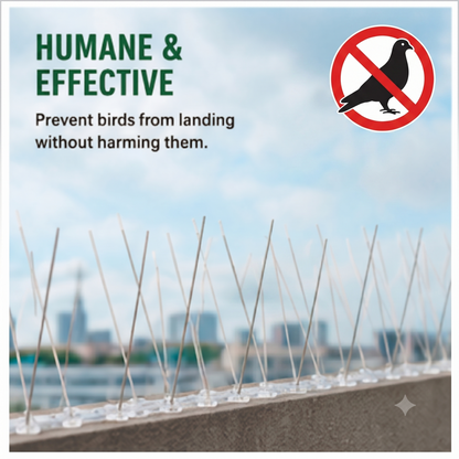 Anti Bird Spikes | Birds Repeller | 19.8 Inch Each Spike Strips