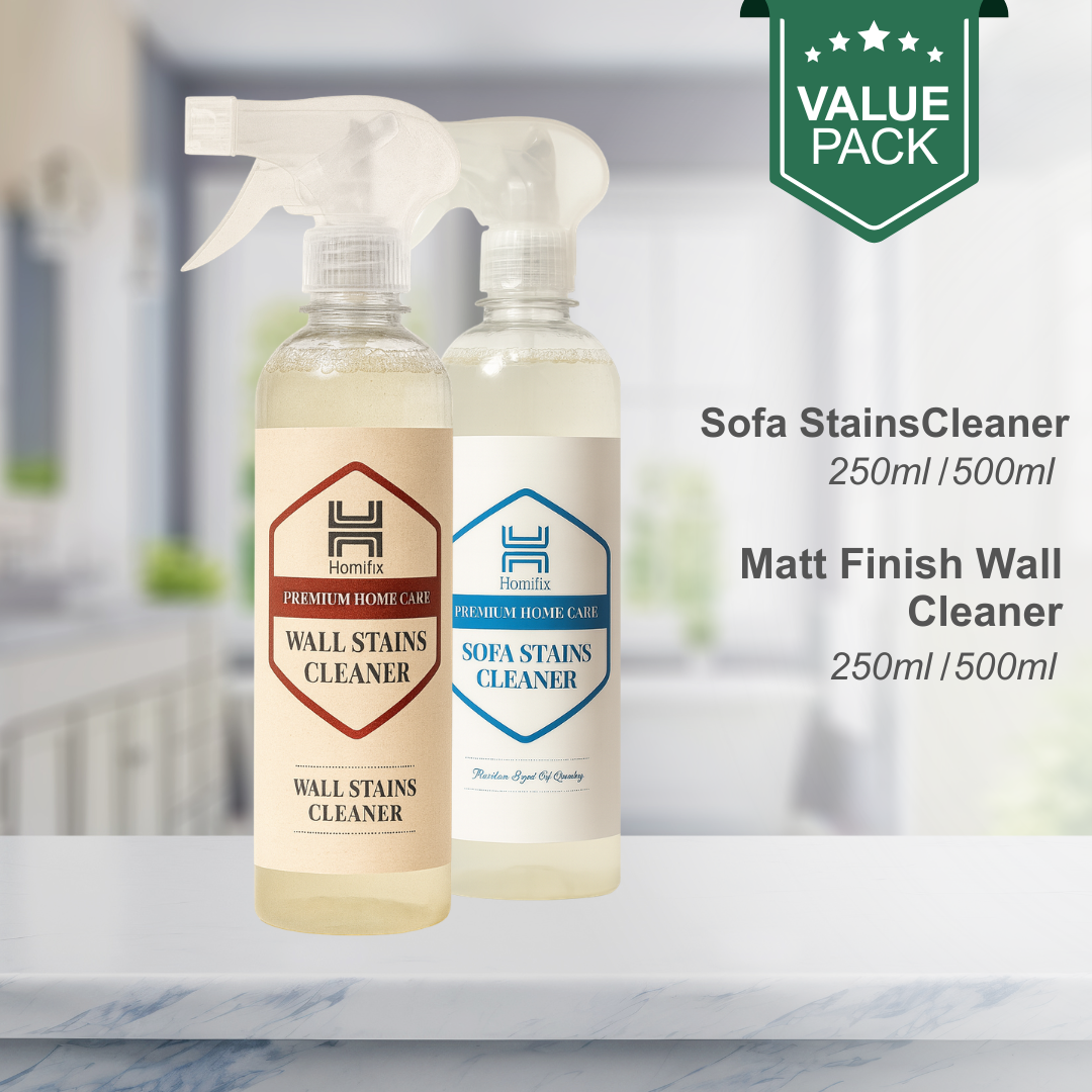 Value Pack Of 2 | Sofa Stains Cleaner + Matt Finish Wall Cleaner