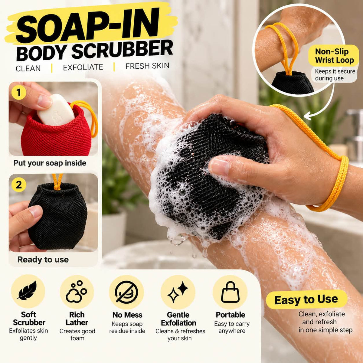 Soap-In Body Scrubber | Random Colors