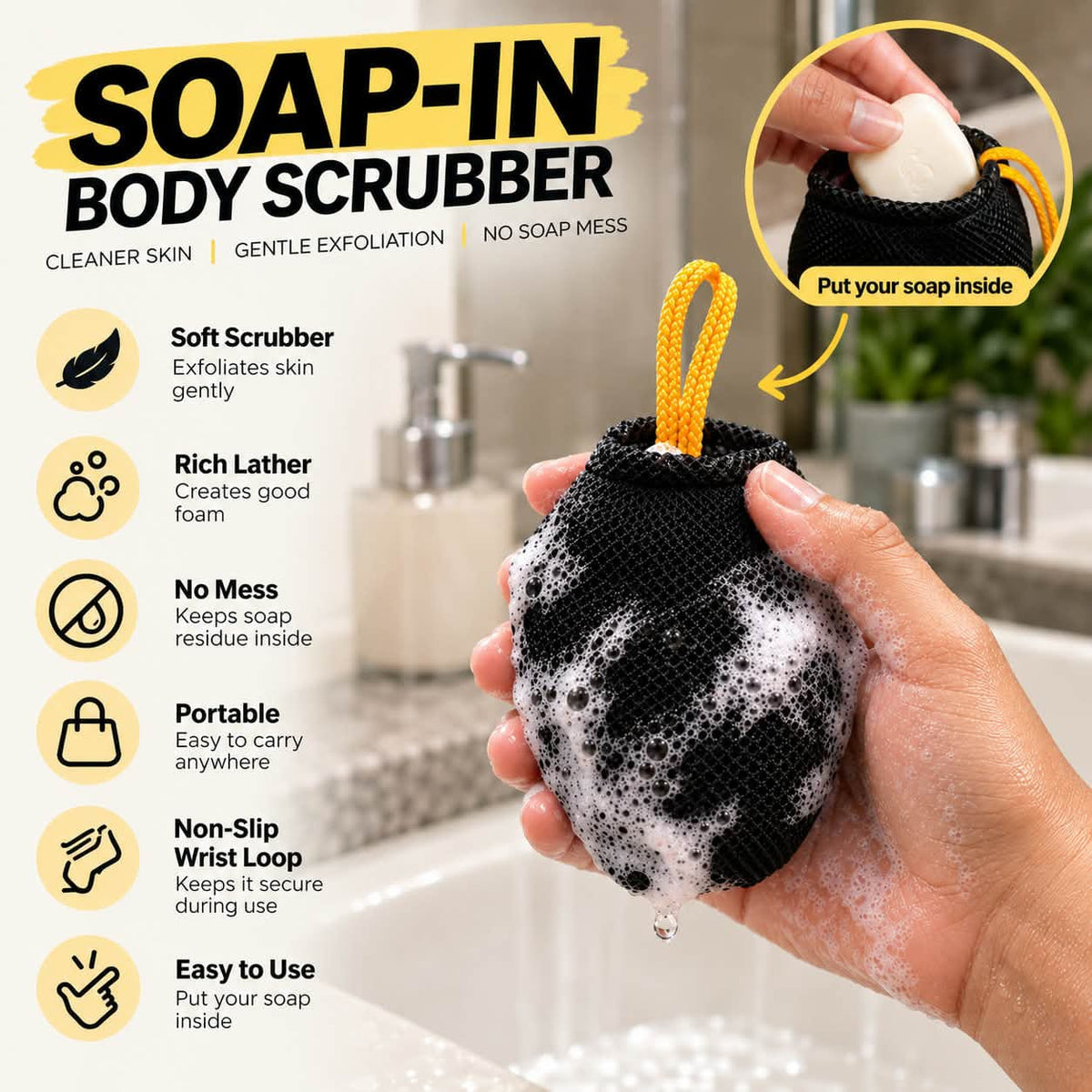 Soap-In Body Scrubber | Random Colors