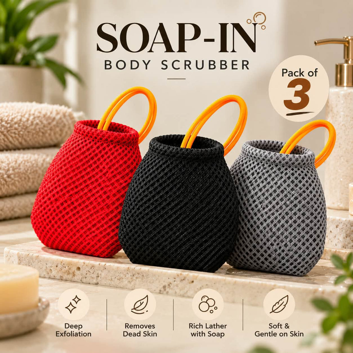 Soap-In Body Scrubber | Random Colors